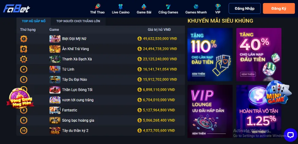 Khuyến Mãi Đá Gà 188loto nhà cái